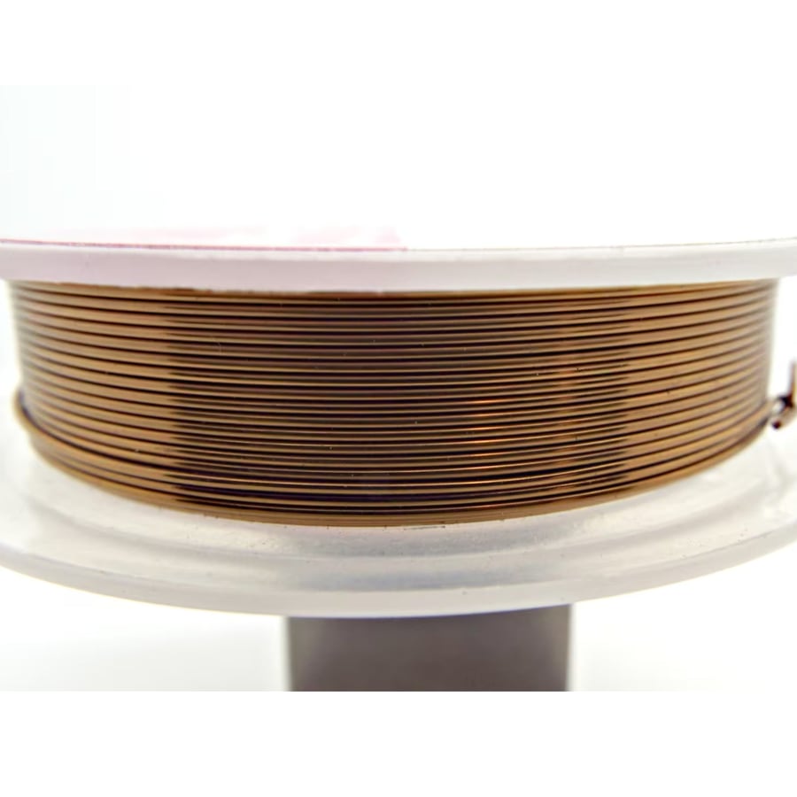 0.6mm Antique Bronze Colour Copper Wire, 10 Metre Coil, Wire Craft Supply