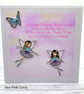 Fairy Birthday Card - fairies, birthday wishes, handmade, stars