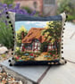 Thatched Country Cottage tapestry cushion cover with pompoms - Image 8