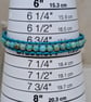 Turquoise sea sediment jasper and leather bracelet  - Image 9