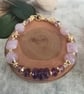 Lilac purple & gold Amethyst bracelet - Image 1