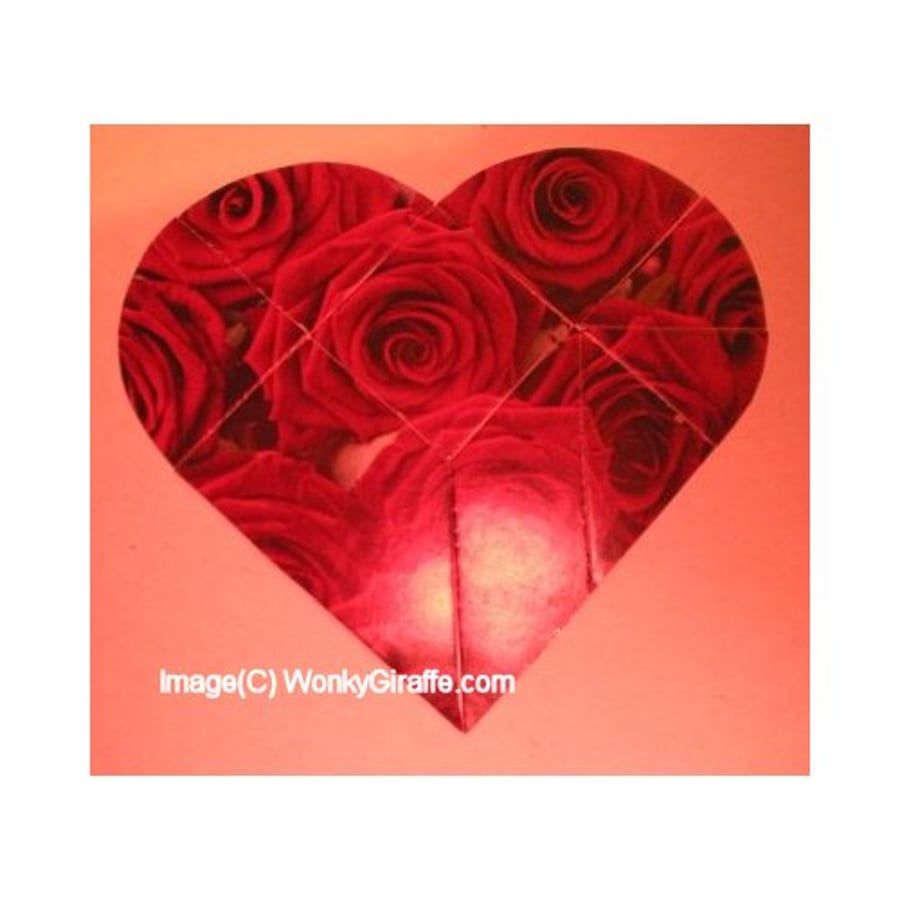 Valentine Puzzle card to make Emailed PDF