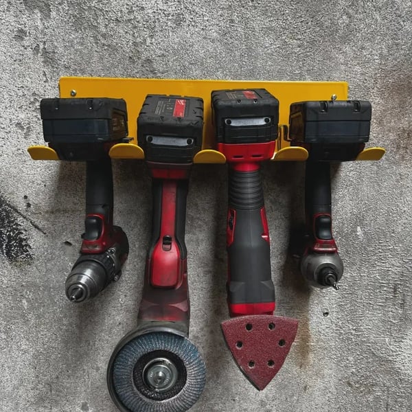 Tool storage rack storage idea