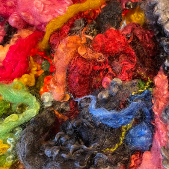 Hand-Dyed Curly Locks