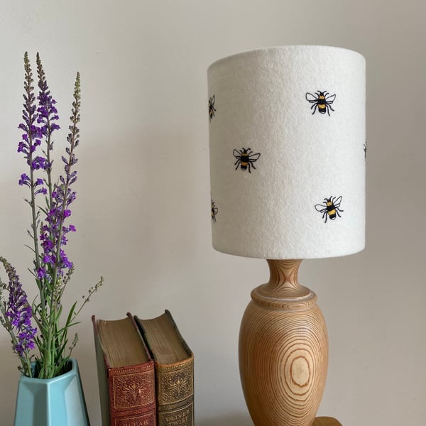 Bee Embroidered Lampshade