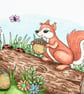 Squirrel & Friends Card - Birthday Card - Blank Card - Any Occasion - Image 5