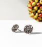 Ahuic - Aztec inspired wave studs - handmade earrings - UK