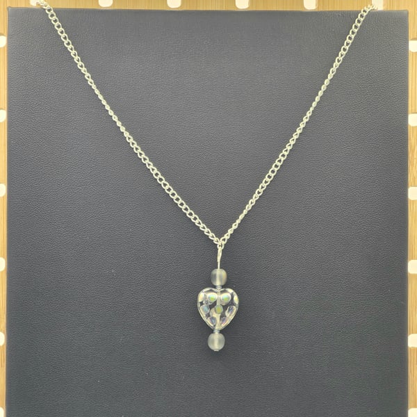 Pinky heart necklace 