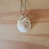 Sundial Shell and Air Dry Resin Clay Amulet Pendant