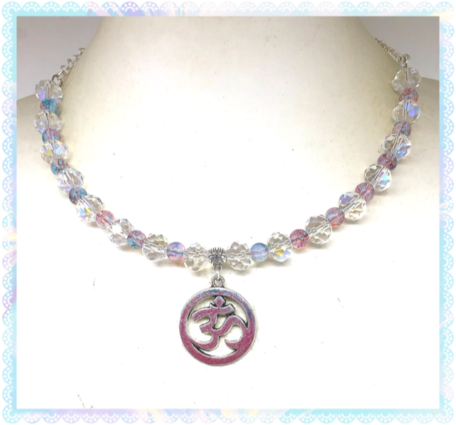 One of a Kind Ohm symbol collar length necklace