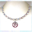 One of a Kind Ohm symbol collar length necklace