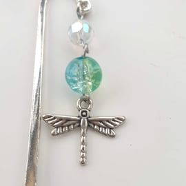 Silver-Plated Bookmark with Dragonfly Charm