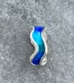 Enamel Wave Ring, Ocean Turquoise Wave Ring, sea ring, ocean wave ring, enamel,  - Image 3