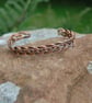 Braided Copper Bangle - Handmade Adjustable Copper Bracelet - Image 3
