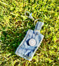 Levi's denim jeans button keyring