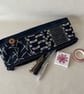 Pencil Case Indigo Japanese Fabric Patchwork - Image 5