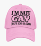 Funny Gay Cap -Im Not Gay But 20 is 20 Baseball Cap Style Hat Pride  Festival - Image 3