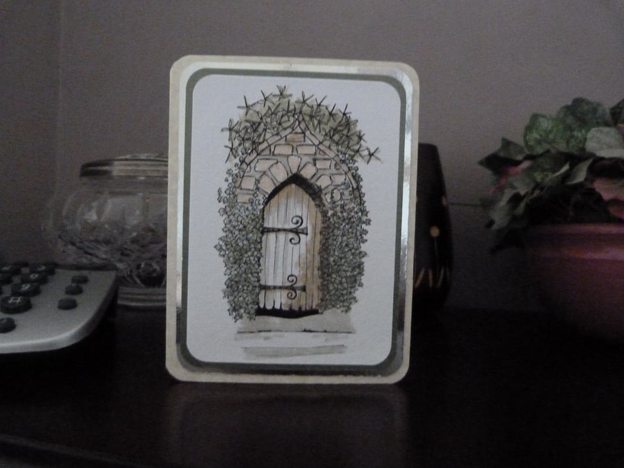 Gothic Door Card 