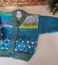  Bobble Design Hand Knitted Baby Cardigan 6-12 mth size - Image 4
