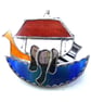 Noahs Ark Suncatcher Stained Glass Handmade 035 - Image 1