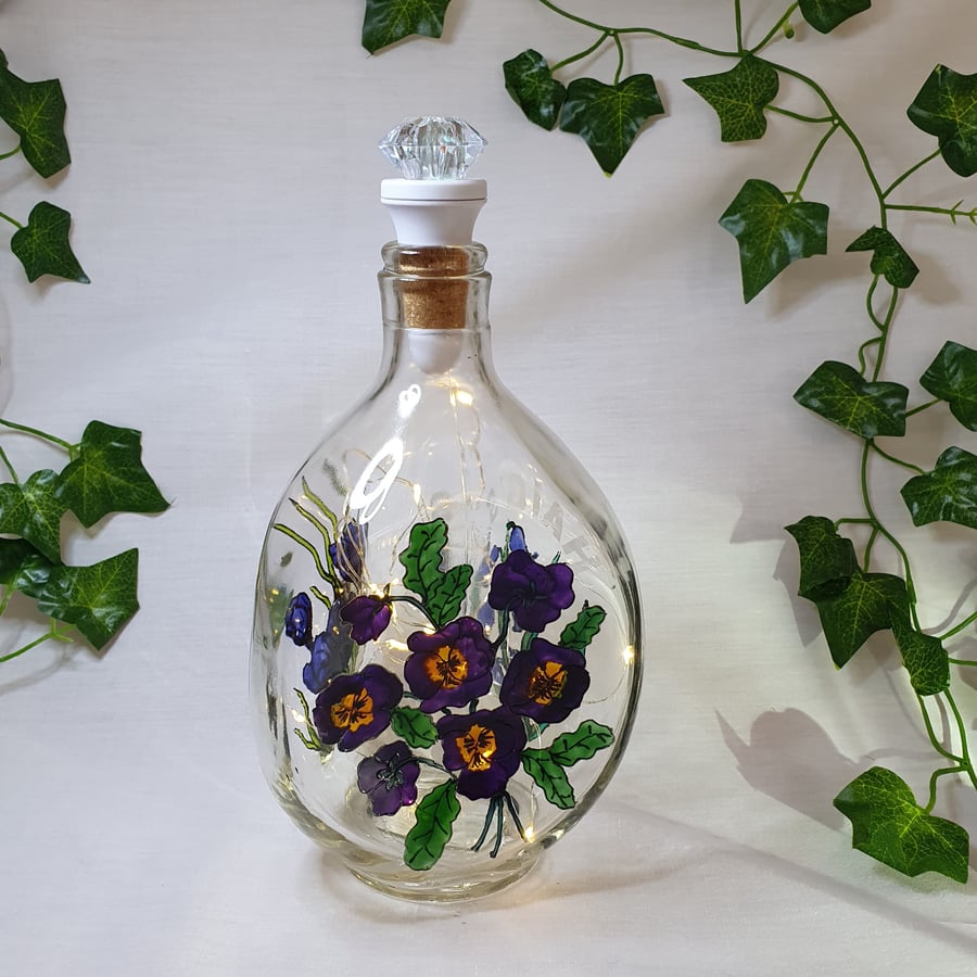Haig Spring - Handpainted Bottle Light