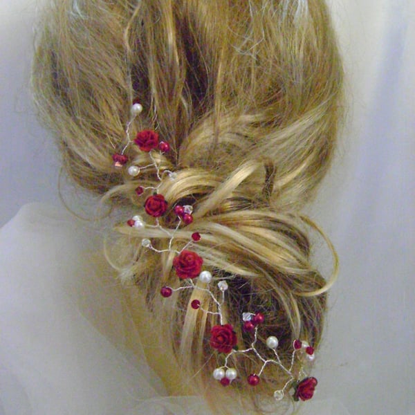 Lil Red Rose Hairvine