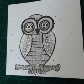 Open owl card