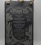 Psalm 23 Slate Wall Hanging - 20x30cm Bible Verse Christian Wall Art Plaque Reli