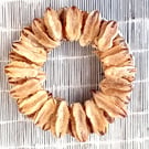 Contemporary dried Plant Seed Pods Wreath Ring Natural Decoration