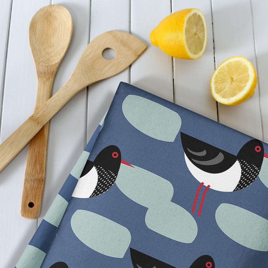 Oystercatcher Bird Tea Towel