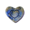 Blue Heart Brooch