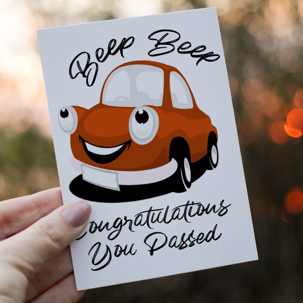 You Passed Driving Test Card, You Passed Card, Driving Test Personalised Card