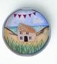 Handmade Beach Cottage Fridge Magnet, Mini Sea Glass Watercolour Sustainable Art - Image 7