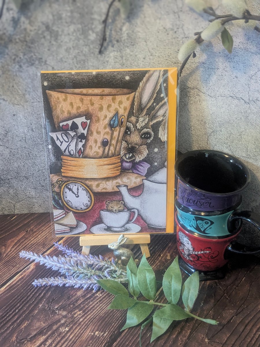 'Time for Tea ?' Blank Greetings Card 