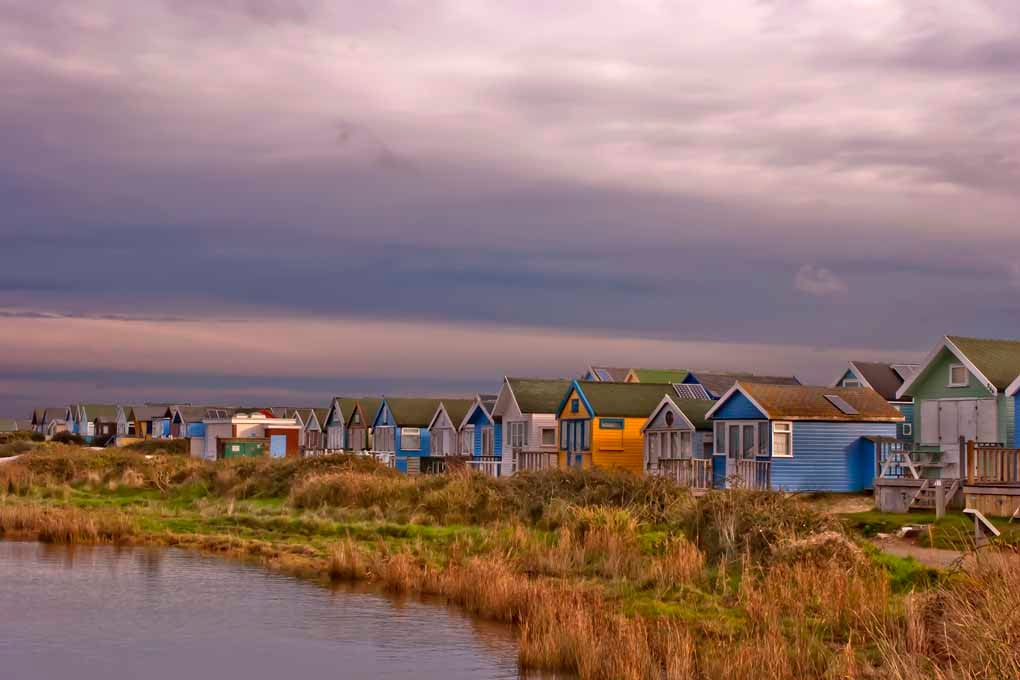 Beach Huts Hengistbury Head Dorset England Photograph Print