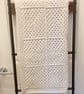 Crocheted Cream Granny Square Blanket in Cream - Image 5