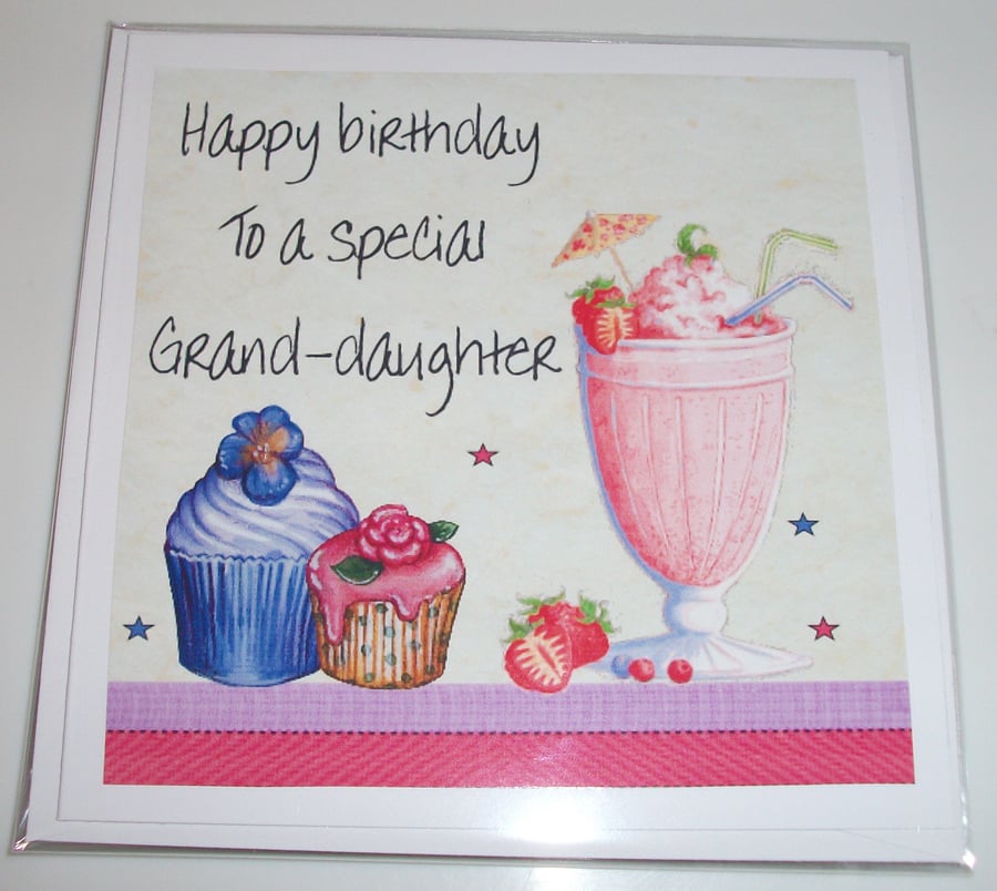 Grand-daughter birthday card