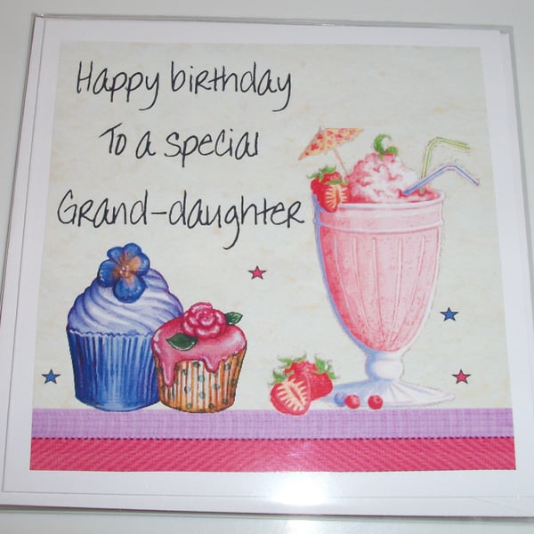 Grand-daughter birthday card