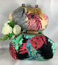 Peacocks large shoulder bag, Birds kiss clasp bag, 2 options, Handmade - Image 1