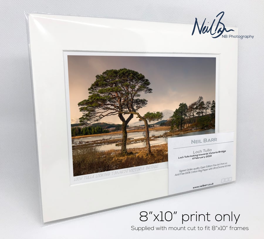 Loch Tulla nr Bridge of Orchy, Argyll, Scotland - A5 (10" x 8") Unframed Print