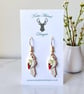 Charm Earrings - White Parrot - Image 1