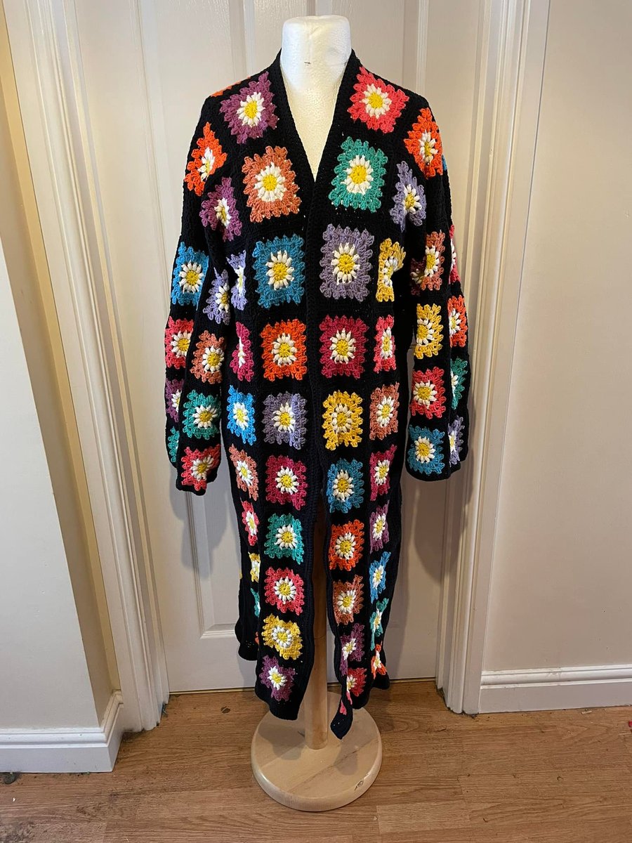 Crochet Granny Square Jacket