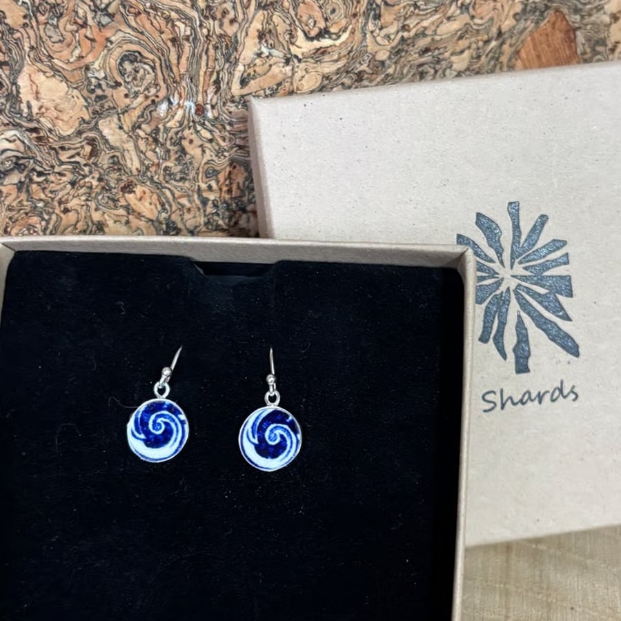 Handcrafted Earrings Created from Vintage Ceramic Gifts with History.