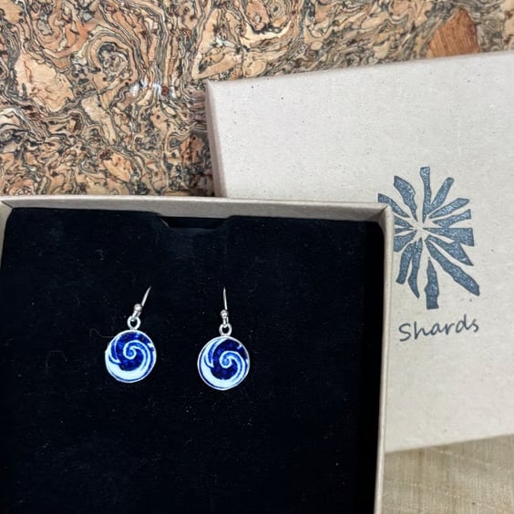 Handcrafted Earrings Created from Vintage Ceramic Gifts with History.