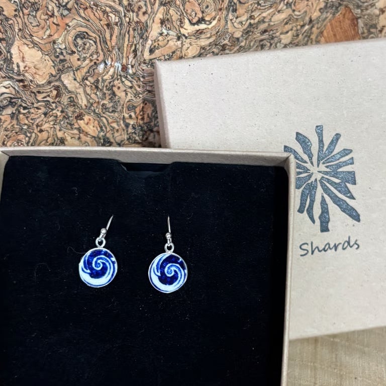 Handcrafted Earrings Created from Vintage Ceramic Gifts with History.