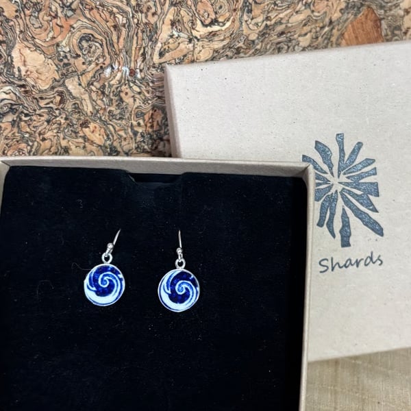 Handcrafted Earrings Created from Vintage Ceramic Gifts with History.