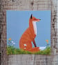 Meadow Fox Square Print - Image 2
