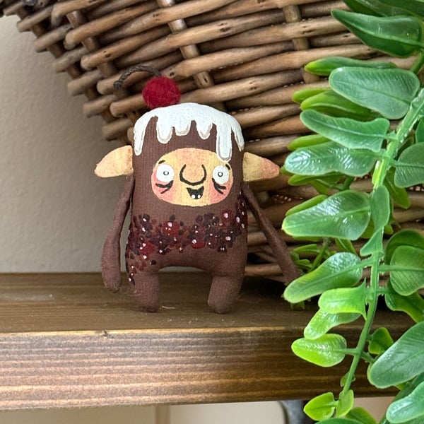 Black Forest Gateau Cake Brownie Art Doll