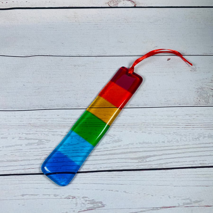 Fused glass hanging sun catcher 