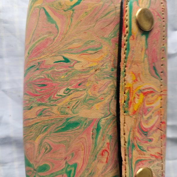 Marbled Ladies purse with coin and  card  slot